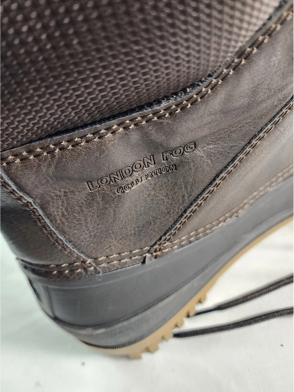 London Fog Boots Mens Size 10M Duck Waterproof Thinsulate Winter Snow Shoes